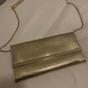 DVF Gold Clutch